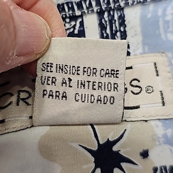 CROSSINGS, men's XL casual button-down shirt. Tropical print. EXCELLENT. - Picture 9 of 10